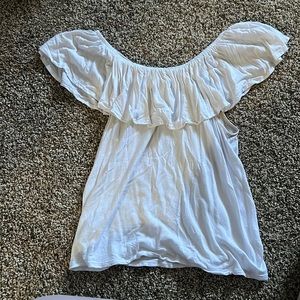 H&M Size XS White Off the Shoulder Top